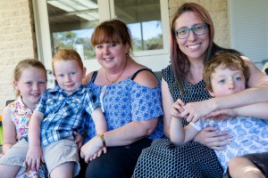 Dionne Barton (left), with Lawrence, 5, and Georgia, 7, and Claire Ormiston, with Samuel, 4, have concerns about Kids ...
