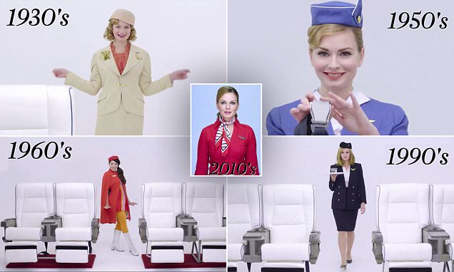 Conde Nast video shows 100 years of flight attendant style