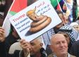 PALESTINIANS PROTEST in Nablus on Thursday against a promise by President Donald Trump to relocate t