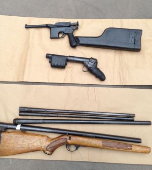 A friend said the homemade firearms made by Michael James Holt showed a high degree of skill.