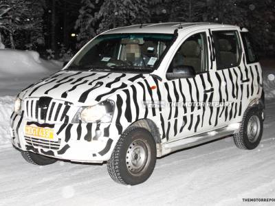 2012 Mahindra Xylo Mini Spied Winter Testing In Northern Europe