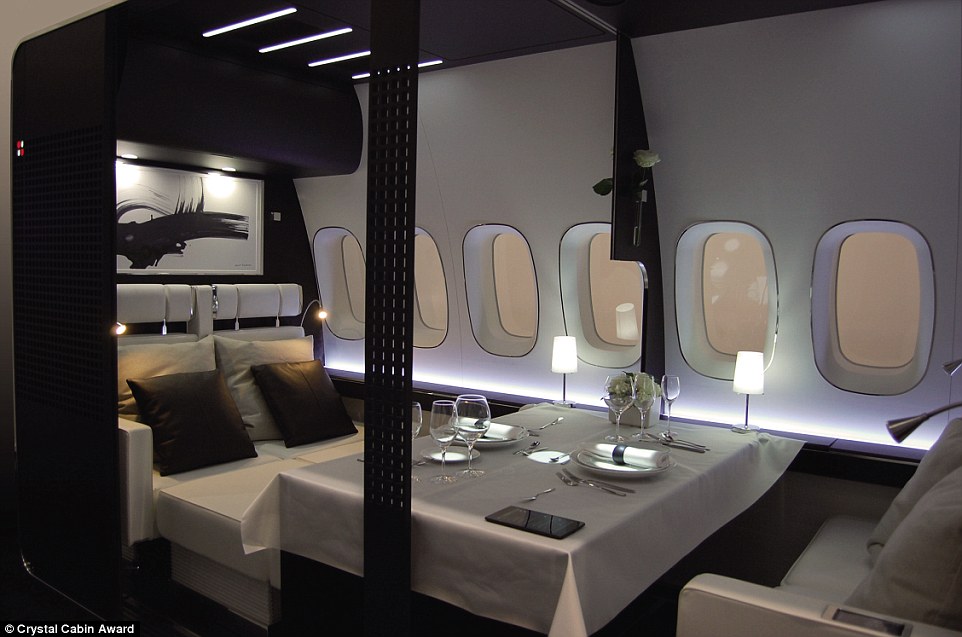 Airbus and Jamco have teamed up to develop a new cabin arrangement, spacious enough for four-person dining