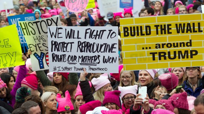 Millions march in opposition to Trump across the US (Photo: AP: Jose Luis Magana)