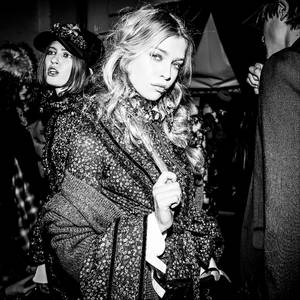 Stella Maxwell backstage ahead of the Dsquared2 show during Milan Men's Fashion Week Fall/Winter 2017/18 on January 15, 2017 in Milan, Italy. (Photo by Vittorio Zunino Celotto/Getty Images for Dsquared2)