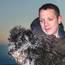 Carrickfergus man Dave Wright and his dog George at the Cavehill