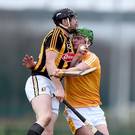 My ball: Matthew Donnelly and Kilkenny’s Walter Walsh