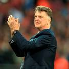 Final hand: Sacked United boss Louis Van Gaal