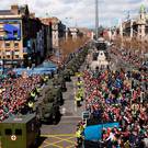 Dignified approach: the 1916 commemoration brought the city to a standstill