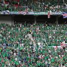 Infectious fun: Northern Ireland fans have been fantastic