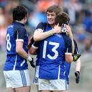 Cavan's Ryan Connolly celebrates at the final whistle