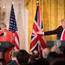 Prime Minister Theresa May with US President Donald Trump during their joint press conference at the White HouseStefan Rousseau/PA Wire