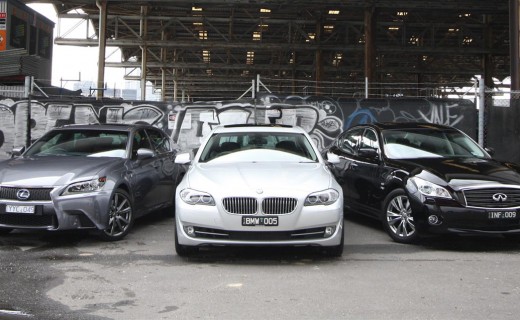 Infiniti M35h, Lexus GS 450h and BMW ActiveHybrid 5 Comparison Test