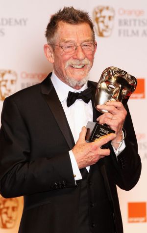 John Vincent Hurt with the Oustanding British Contribution award during the Orange British Academy Film Awards 2012 at ...