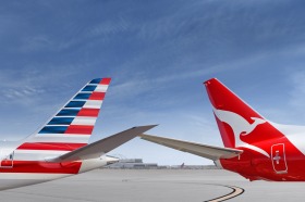 The deal between Qantas and American Airlines would tie up about 60 per cent of Australia-US traffic. 