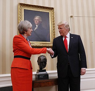 Donald Trump has previously spoken about his phobia of germs and has said the practice of shaking hands is a 'curse'