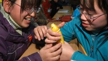 Sex education classes like this one in northern China are few and far between, especially outside the biggest cities.