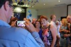 Pauline Hanson met supporters at the politics in the pub event on Australia Day in Buderim.