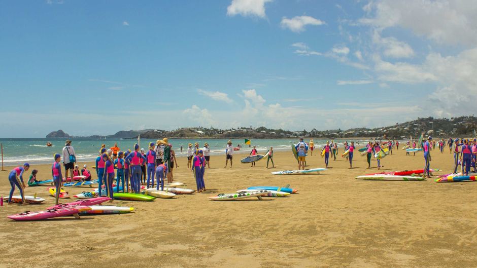 Surf lifesavers on Yeppoon Beach