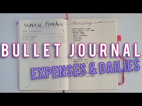 BULLET JOURNAL PLAN WITH ME #3 | Expenses & Dailies | Sam Granger