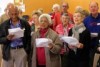 The Alchemy Chorus at a practice session at the Hughes Community Centre.