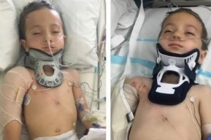 Little boy's miraculous survival. 