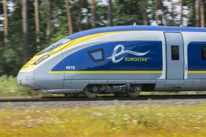 Fast times: One of Eurostar's new, hi-tech e320 trains. 

