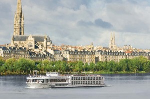 Scenic river cruise through Bordeaux.