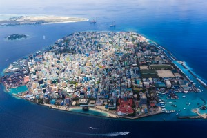 Maldivian capital Male: You can stroll around it in a relaxed couple of hours.