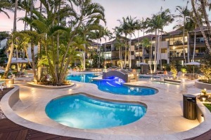 A recent $500,000 makeover has refreshed the pool area.