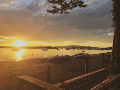 Sunset from the deck