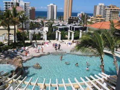 Perfect view of "Beaches in the Sky" from your private balcony