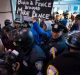 Wild scenes at John F. Kennedy International Airport in New York after President Donald Trump signed an executive order ...