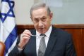 Israeli Prime Minister Benjamin Netanyahu  at his weekly cabinet meeting on January 22.