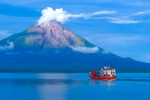 Ometepe volcano on Lake Nicaragua.