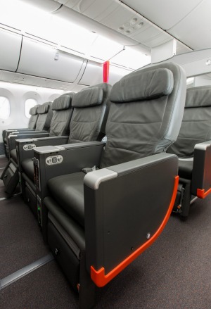 The middle seat: Jetstar business class.
