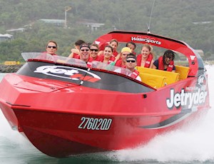 Exciting beach activities on Hamilton Island- group jet ski tour 