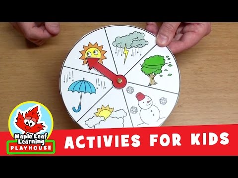 Weather Wheel Activity for Kids | Maple Leaf Learning Playhouse