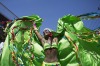 A reveller performs at the "Carmelitas" block party during Carnival celebrations in Rio de Janeiro, Brazil.