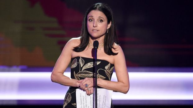 Julia Louis-Dreyfus describes Trump's Muslim ban as a 'blemish' and 'un-American' while accepting SAG award for ...