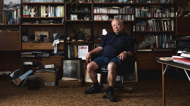 Dennis O'Hoy photographed at his home in Bendigo. <cite>Photo: Ken Leanfore</cite>