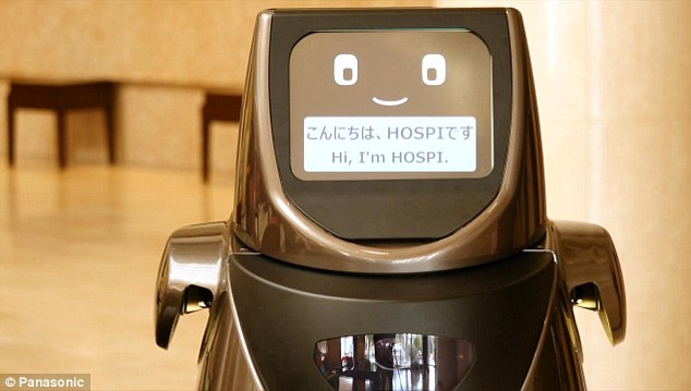 Panasonic has begun testing service robots at the international airport to help combat 'labour shortages' in Japan