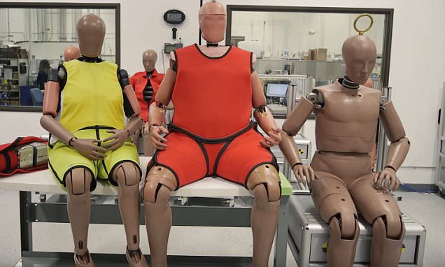 Engineers design old and obese crash-test dummies