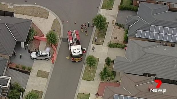 Emergency services at the scene in Craigieburn.