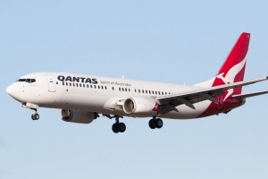 The Qantas 737 does not offer lie-flat seats in business class, but they're comfortable enough for the daytime flight.