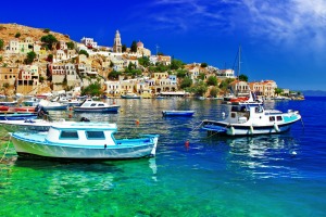 Symi island, Dodecanes, Greece .