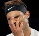 Spain's Rafael Nadal reacts during his semifinal against Bulgaria's Grigor Dimitrov at the Australian Open tennis ...