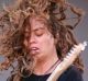 Tash Sultana is seen performing on stage at St Jerome's Laneway Festival.