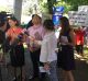 Protesters mar the ministry announcement by Premier Gladys Berejiklian and Deputy Premier John Barilaro  in Queanbeyan.