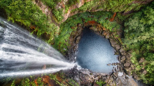 Dizzying: The Belmore Falls, South Coast, NSW.