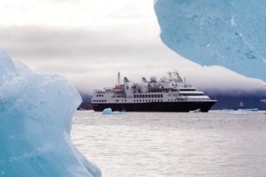 Silversea's Silver Explorer ventures into icy latitudes.